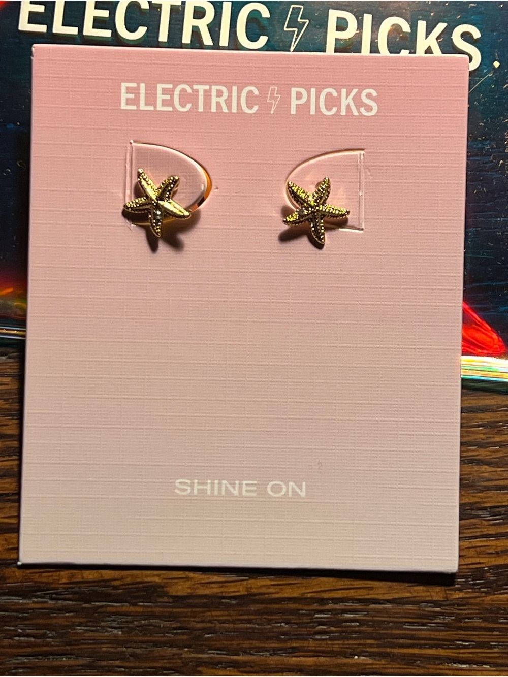 Electric Family Gold Starfish Stud Earrings